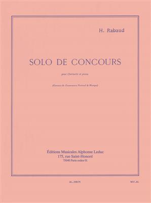 Henri Rabaud: Solo De Concours pour clarinette et piano: Clarinette et Accomp.
