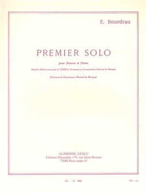 Eugène Bourdeau: Premier Solo pour Basson et Piano: Basson et Accomp.