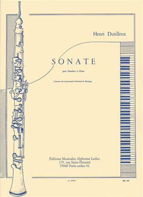 Henri Dutilleux: Sonate pour Hautbois et Piano: Hautbois et Accomp.