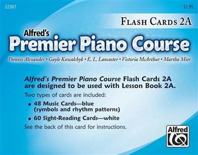 Premier Piano Course: Flashcards 2A