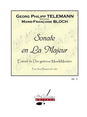 Georg Philipp Telemann: Sonate En La Majeur: Autres Cordes