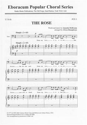 Amanda McBroom: The Rose: (Arr. Alwyn Humphreys): Voix Basses et Accomp.