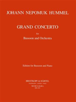 Johann Nepomuk Hummel: Grand Concerto: Basson et Accomp.