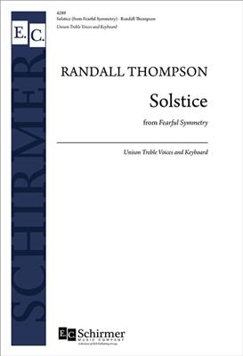 Randall Thompson: Solstice: Voix Hautes et Piano/Orgue