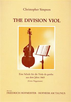 Christopher Simpson: The Division Viol: (Arr. Niggemann): Viole De Gambe