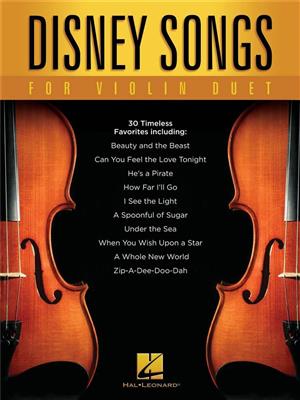 Disney Songs for Violin Duet: Duos pour Violons