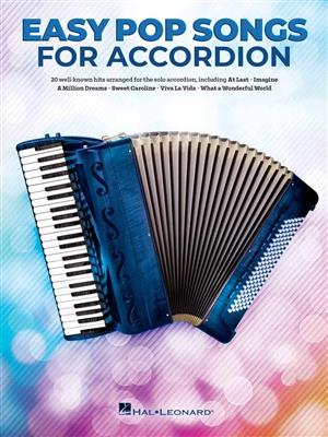 Easy Pop Songs for Accordion: Solo pour Accordéon