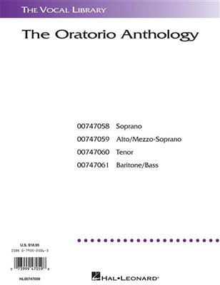 The Oratorio Anthology: Solo pour Chant