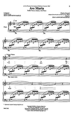 Johann Sebastian Bach: Ave Maria: (Arr. Charles Gounod): Chœur Mixte et Piano/Orgue