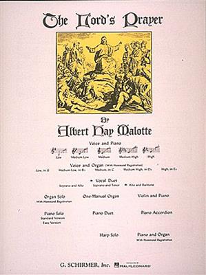 Albert Hay Malotte: The Lord's Prayer: Chant et Piano