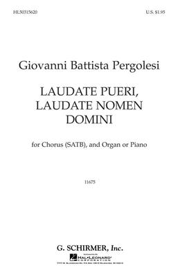 Giovanni Battista Pergolesi: Laudate Pueri Laudate Nomen Domini: (Arr. B Agey): Chœur Mixte et Accomp.