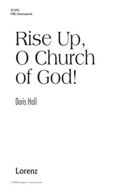 Doris Hall: Rise Up, O Church Of God: Voix Basses A Capella