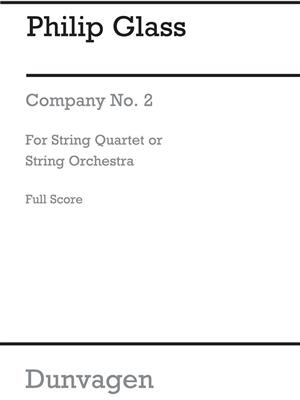 Philip Glass: String Quartet No 2 'Company': Quatuor à Cordes