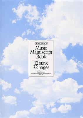 Music Manuscript Book: 12 Stave 32 Pages Stitched: Papier à Musique