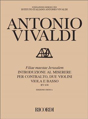 Antonio Vivaldi: Filiae Maestae Jerusalem Rv 638: Partitions Vocales d'Opéra