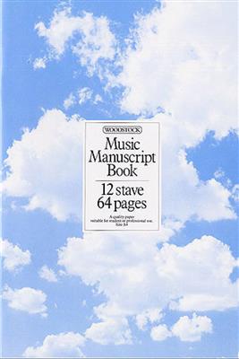 Music Manuscript Book: 12 Stave 64 Pages Stitched: Papier à Musique