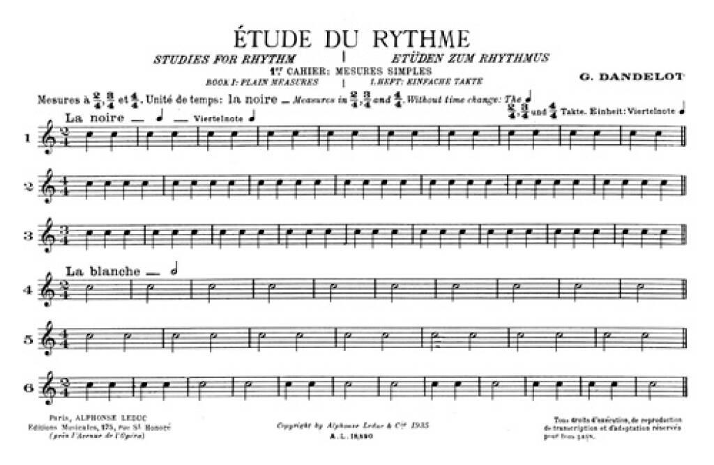 Georges Dandelot: Étude Du Rythme - Vol.1: Autres Variations