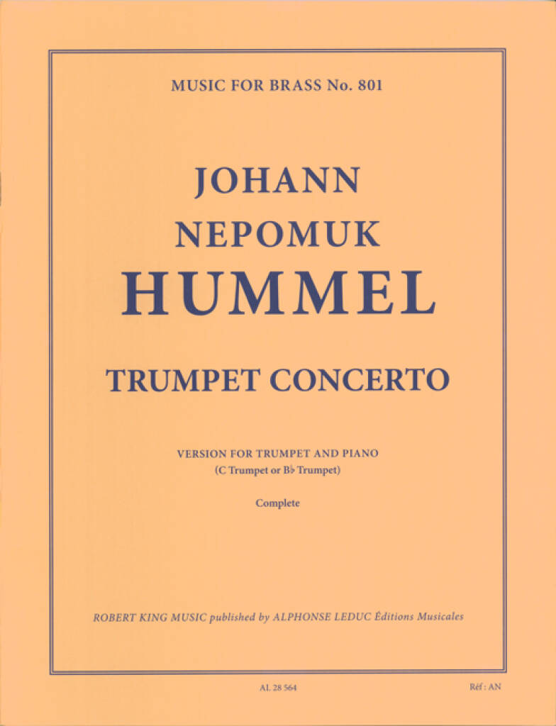 Johann Nepomuk Hummel: Trumpet Concerto: Solo de Trompette | Musicroom.fr
