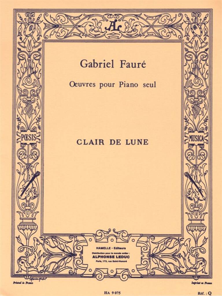 Gabriel Fauré: Clair De Lune Op.46 No.2: Solo de Piano | Musicroom.fr