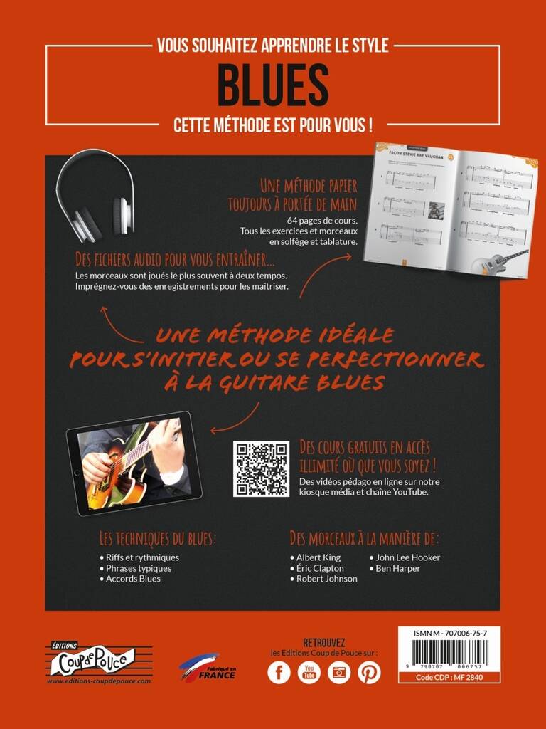 Denis Roux: Astuces De La Guitare Blues Vol. 2: Solo pour Guitare |  Musicroom.fr