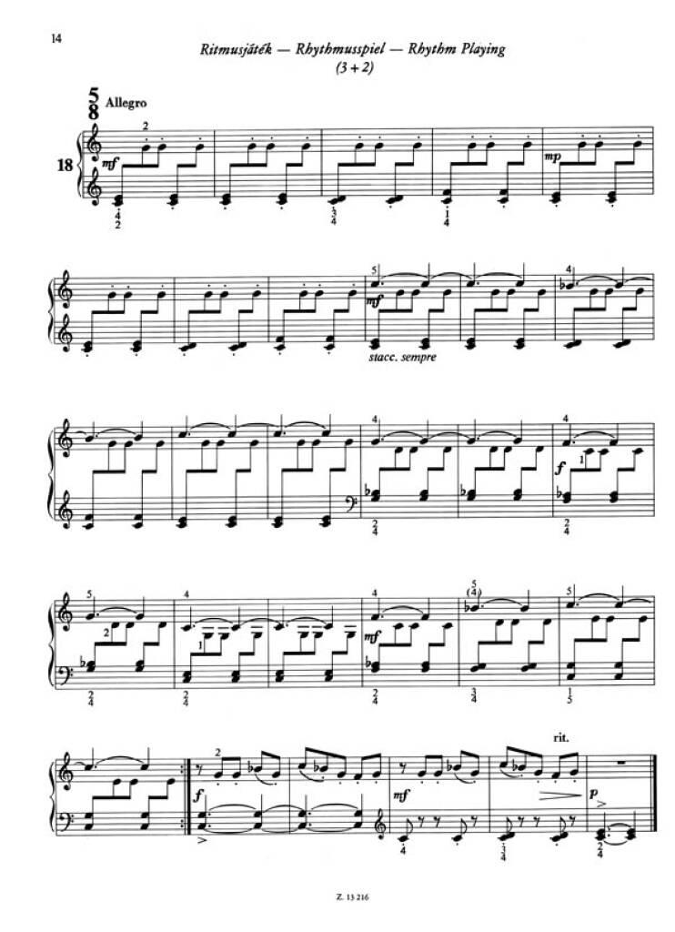 Lajos Papp: 22 kleine Klavierstücke - 22 Little Piano Pieces: Solo de Piano  | Musicroom.fr