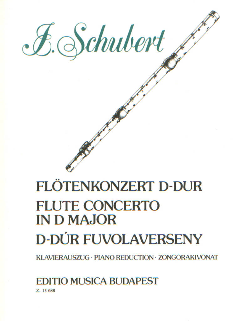 J. Schubert: Flötenkonzert D-Dur: Flûte Traversière et Accomp. |  Musicroom.fr