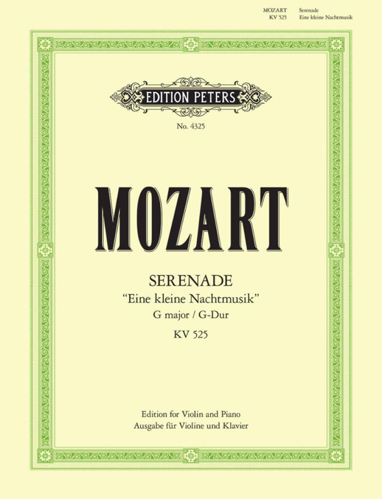 Wolfgang Amadeus Mozart: Serenade No.13 in G K.525 'Eine Klein Nachtmusik':  Alto et Accomp. | Musicroom.fr