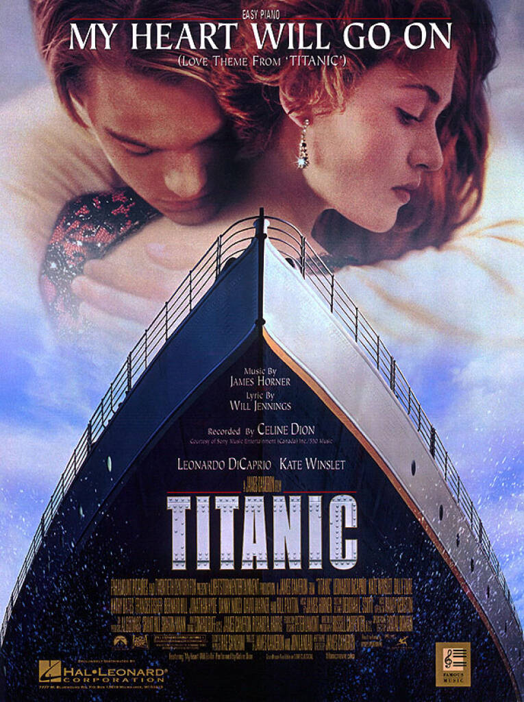 James Horner: My Heart Will Go On Love Theme From Titanic: Piano Facile |  Musicroom.fr