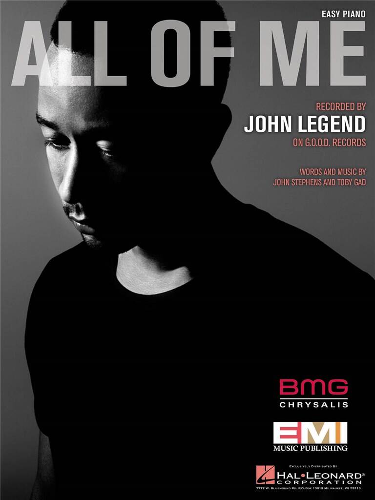 John Legend: All of Me: Piano Facile | Musicroom.fr