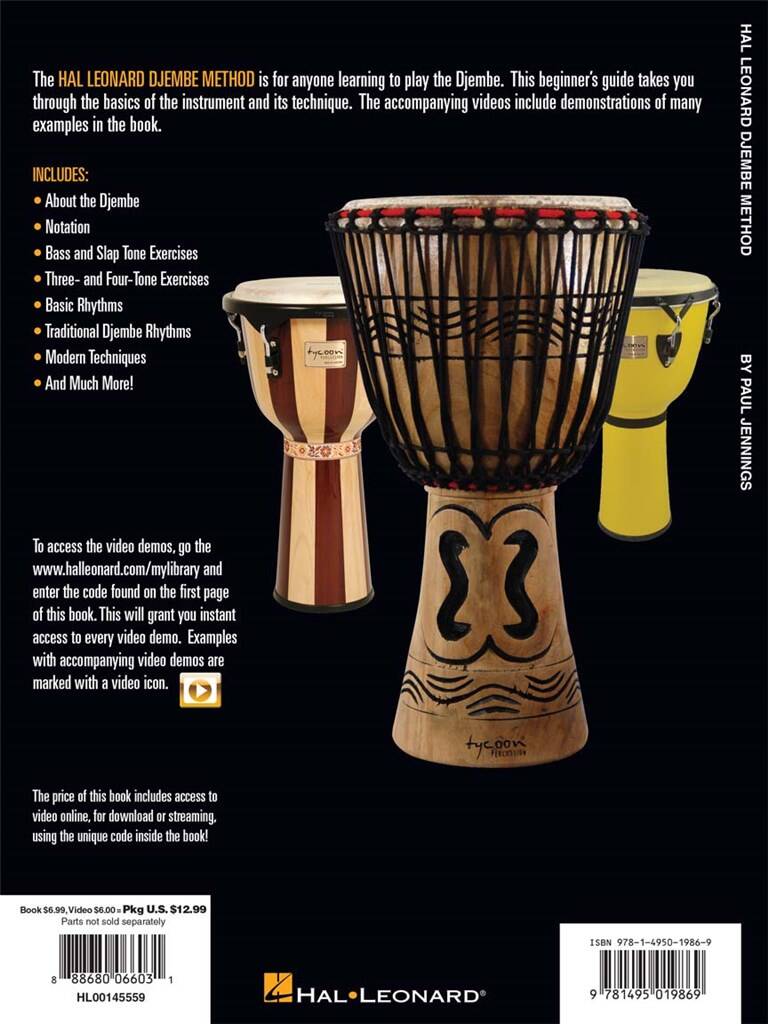 Paul Jennings: Hal Leonard Djembe Method: Autres Percussions