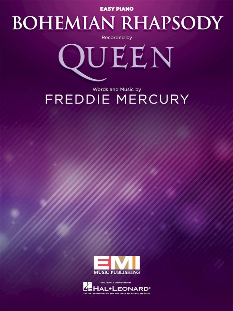 Freddie Mercury: Bohemian Rhapsody: Piano Facile | Musicroom.fr