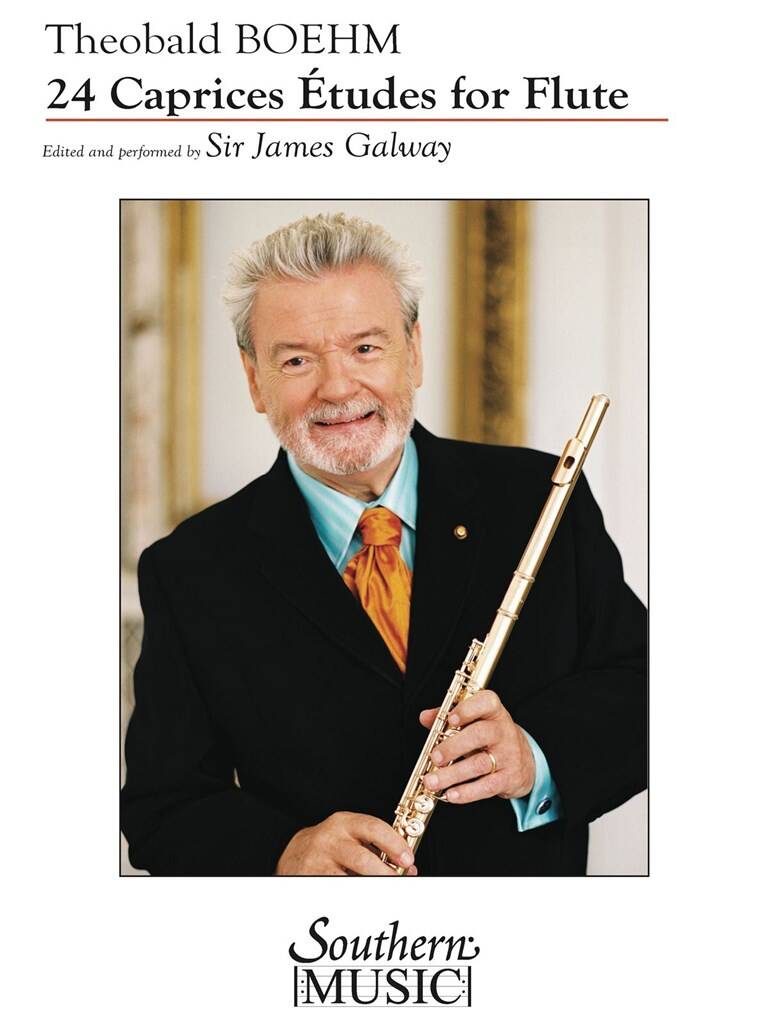 Theobald Boehm: 24 Caprices Etudes for Flute: (Arr. James Galway): Solo  pour Flûte Traversière | Musicroom.fr