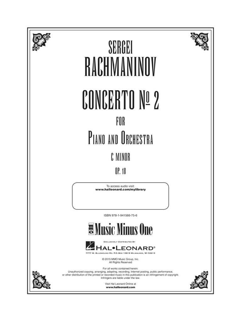 Rachmaninov - Concerto No. 2 in C Minor, Op. 18: Solo de Piano |  Musicroom.fr