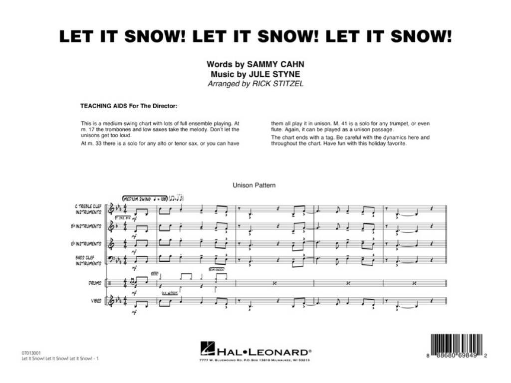 Jule Styne: Let It Snow! Let It Snow! Let It Snow!: (Arr. Rick Stitzel): Jazz Band