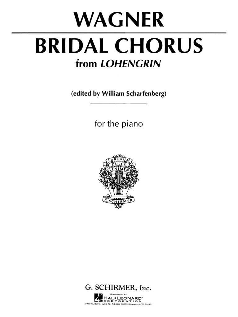 Richard Wagner: Wedding March (Bridal Chorus - Lohengrin): Solo de Piano |  Musicroom.fr