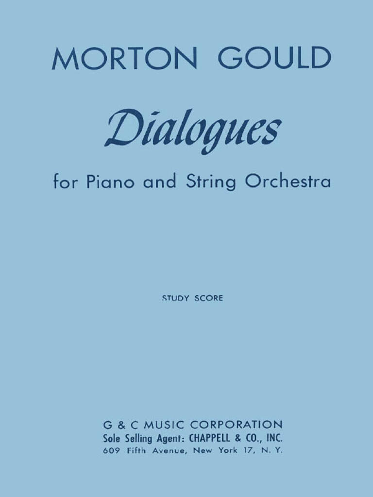 Dialogues For Piano And String Orchestra: Orchestre à Cordes et Solo