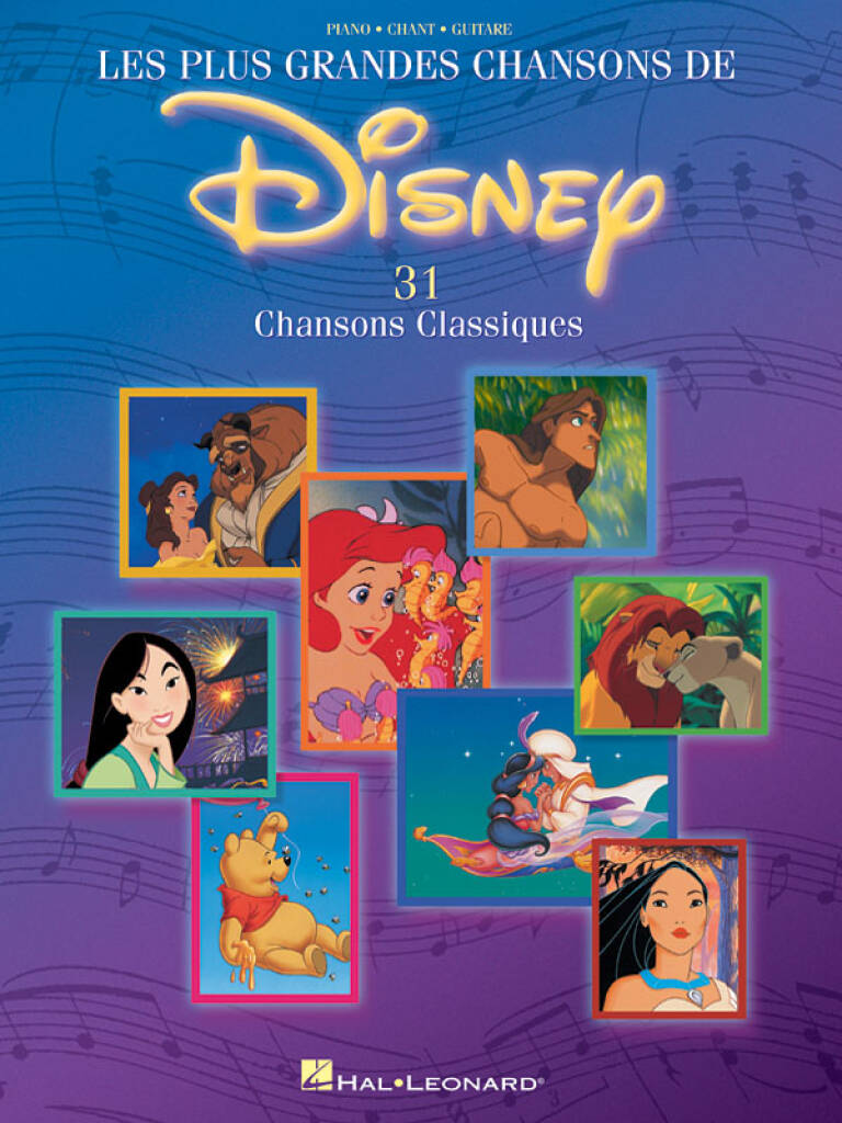 Les Plus Grandes Chansons de Disney: Piano, Voix & Guitare | Musicroom.fr