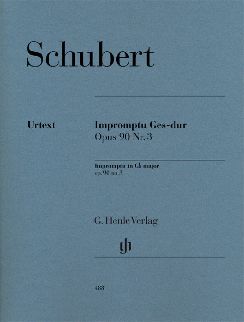 Franz Schubert: Impromptu In G Flat Op.90 No.3 D899: Solo de Piano |  Musicroom.fr