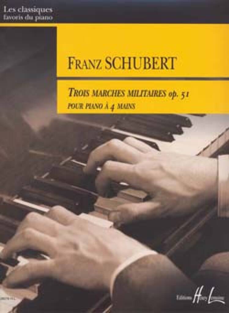 Franz Schubert: Trois Marches Militaires Op.51: Piano Quatre Mains |  Musicroom.fr