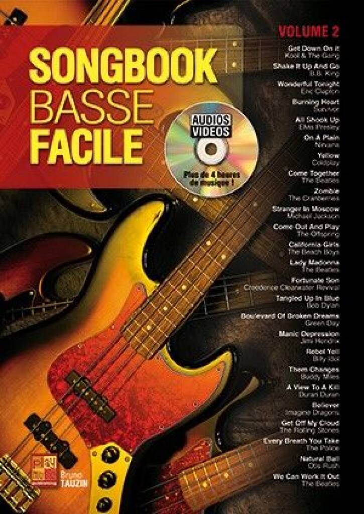 Bruno Tauzin: Songbook Basse Facile - Volume 2: Solo pour Guitare Basse