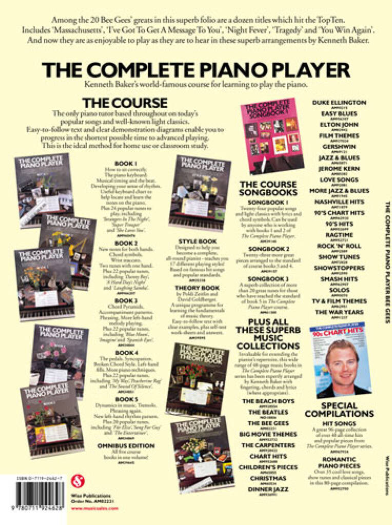 Bee Gees: The Complete Piano Player: Bee Gees: Solo de Piano | Musicroom.fr