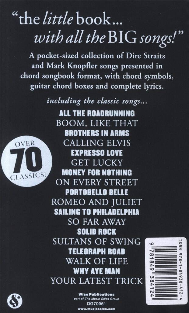 Dire Straits: The Little Black Songbook: Dire Straits M.Knopfler: Mélodie, Paroles et Accords