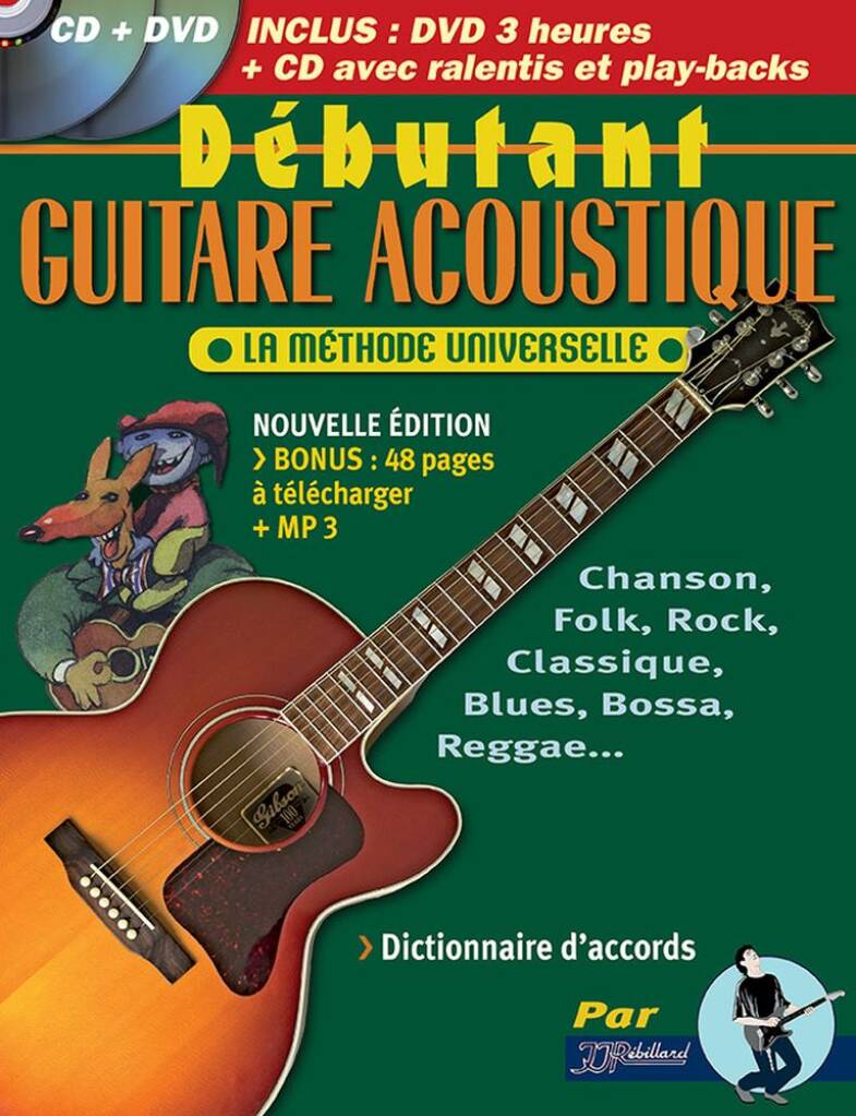 Jean-Jacques Rebillard: Debutant Guitare Acoustique: Solo pour Guitare |  Musicroom.fr