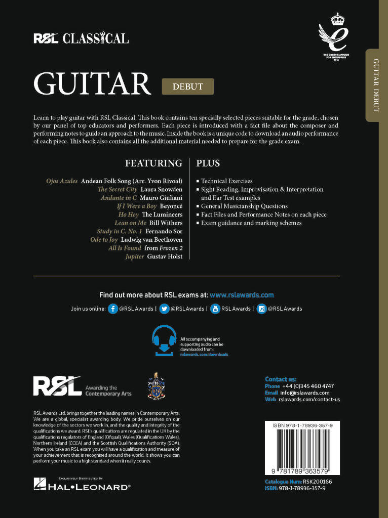 RSL Classical Guitar Debut (2022) | Musicroom.fr