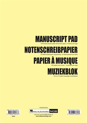 Notenschreibpapier / Papier à Musique / Muziekblok: Papier à Musique