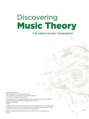 Discovering Music Theory - Grade 1