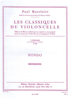 Luigi Boccherini: Rondo C Major After String Quartet G 310: Violoncelle et Accomp.
