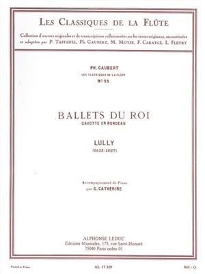 Jean-Baptiste Lully: Lully: Ballets du Roi Gavotte en Rondeau -: Flûte  Traversière et Accomp. | Musicroom.fr