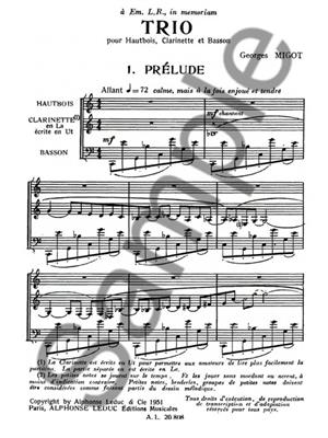 Georges Migot: Trio: Bois (Ensemble)
