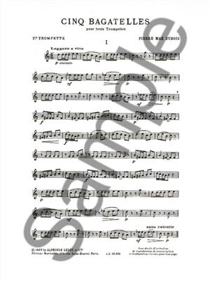 Pierre-Max Dubois: Cinq Bagatelles: Trompette (Ensemble)